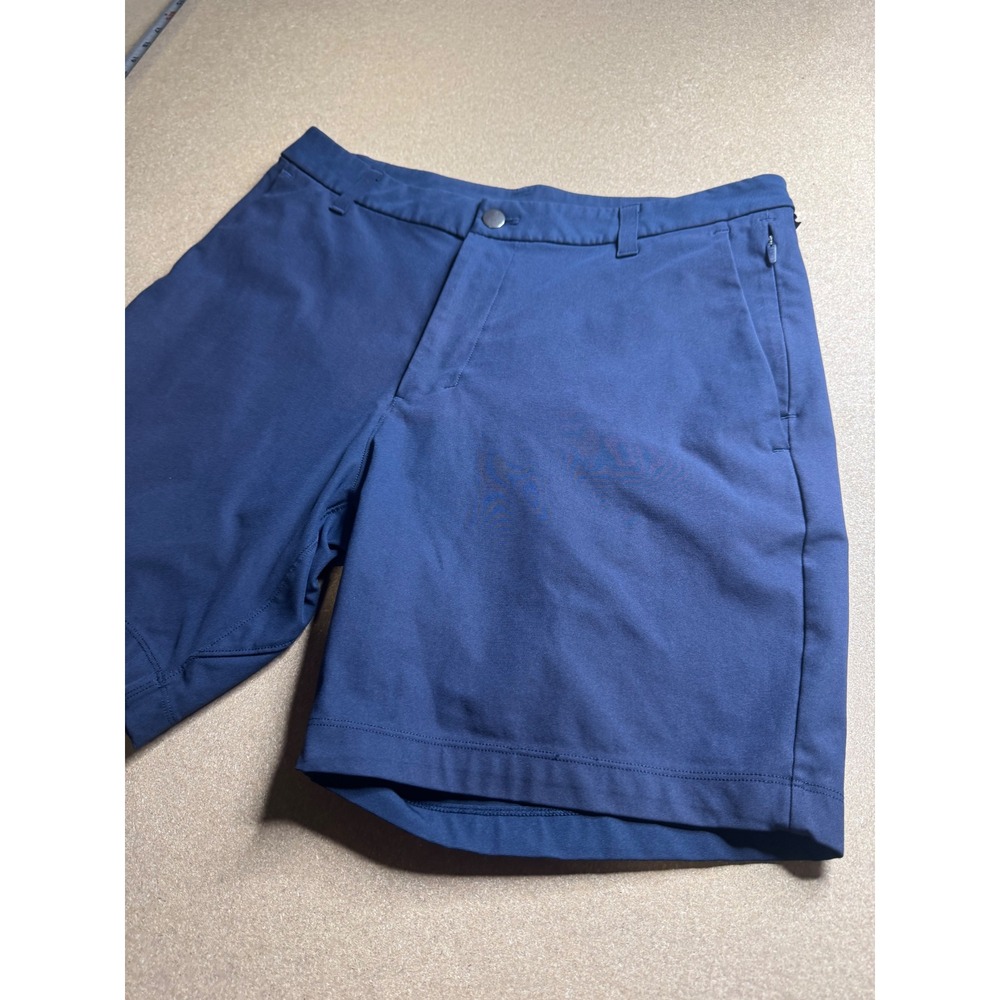 Lululemon Commission Golf Shorts 9" Navy Blue Mens 32 LM7AJXS